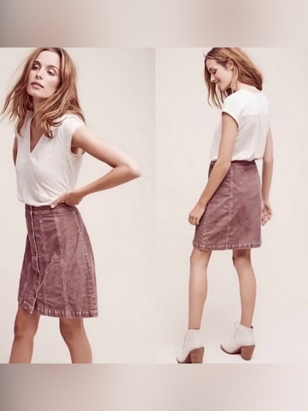 PILCRO Corduroy Mini Skirt 8